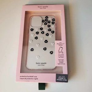 Kate Spade 6.1" 2020 Apple iPhone 12 & 12 Pro Hard Shell Case Scattered Flowers